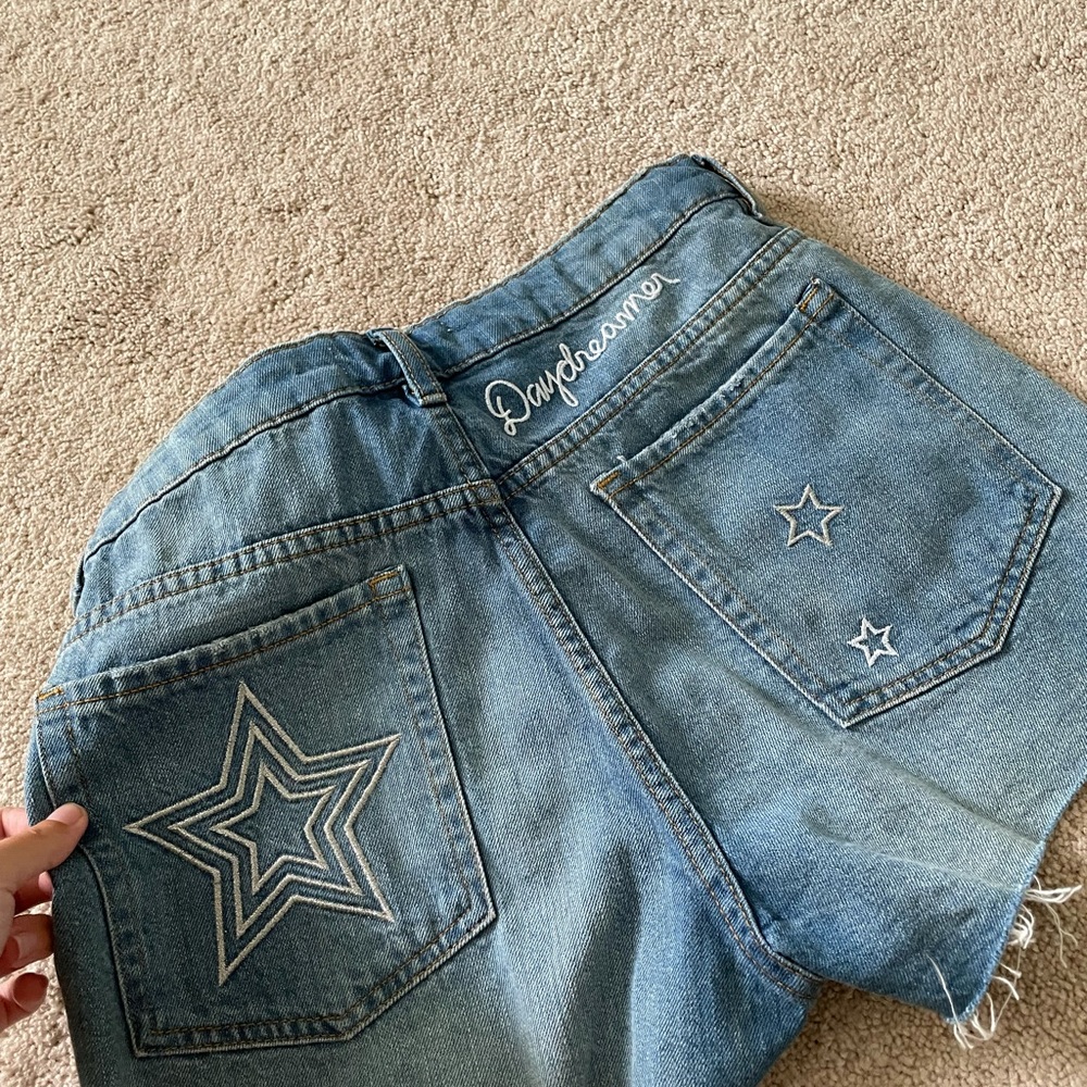 H&M x coachella star print Jean shorts - Picture 5 of 8